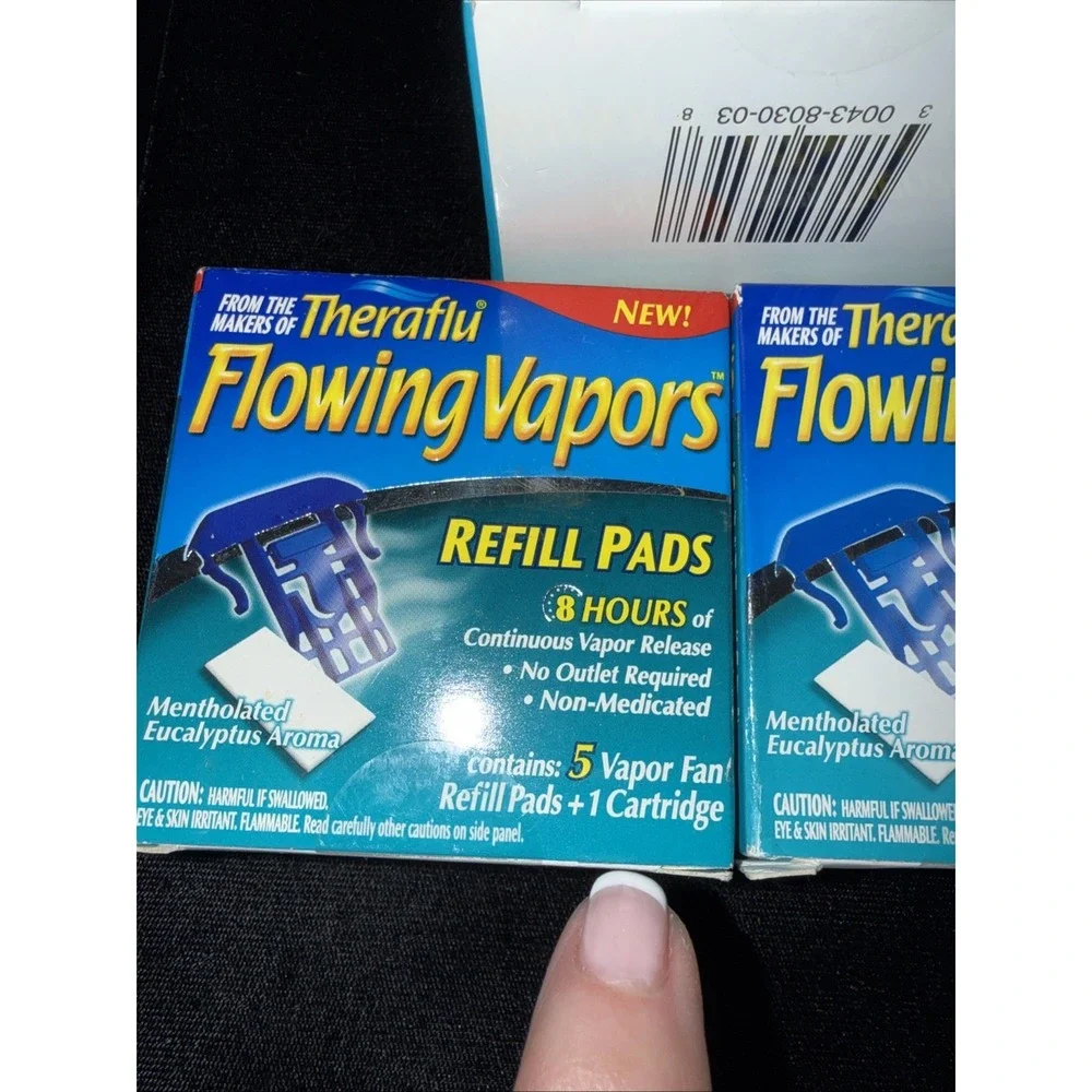 Theraflu Triaminic FLOWING VAPORS Portable Vapor Fan,‎ Fan Plus Refills New 5303
